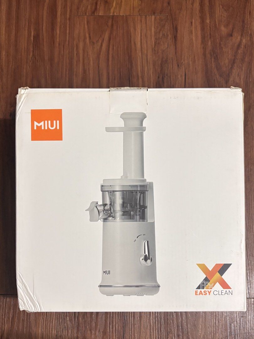 Miui Easy Clean Juicer (Category: Juicers, Blenders & Grinders) located in Manila. Submitted by curvvvyc0utureee (Listing ID 1457789637, Image 1). Description: Used for about 3 months. Still works perfectly fine! Complete unit with all the plastic and boxes. Has some minimal mango stains in some crevices but rest assured, this gets properly cleaned after each use. See photos for details, original price. Visit the orange app in the screenshot for 
