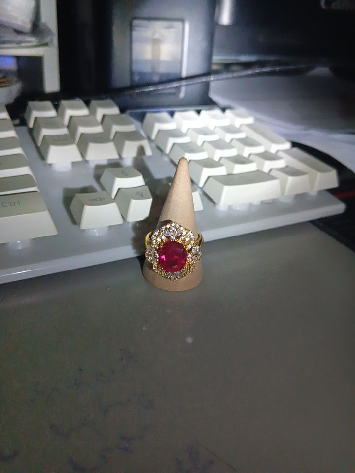 Mozambique Ruby ring (Category: Rings) located in Papar. Submitted by happy_box_sinarbaru (Listing ID 1457794719, Image 1). Description: - Stainless steel setting - White Zirconia stone - Adjustable Ring - Comes with cert - alternatively can search about Mozambique Ruby before negotiating .