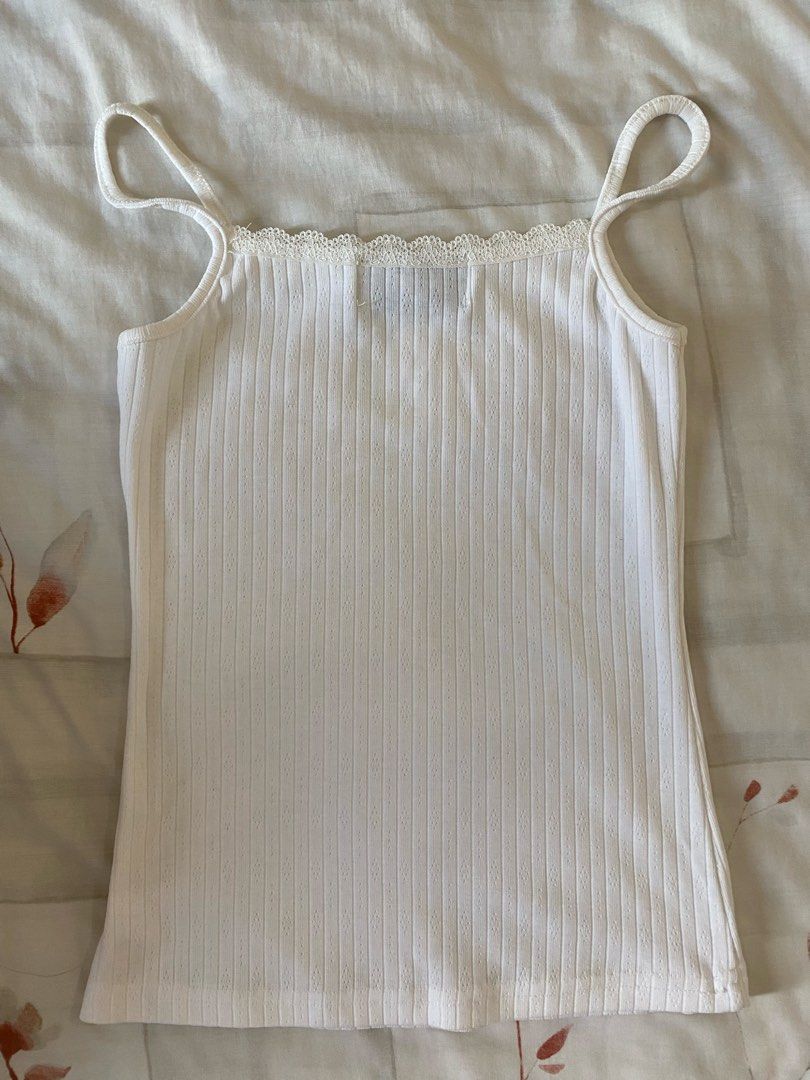 NakedbyV White Cotton Tank Top (Category: Sleeveless) located in Quezon City. Submitted by lightsnowie (Listing ID 1453728236, Image 3). Description: .