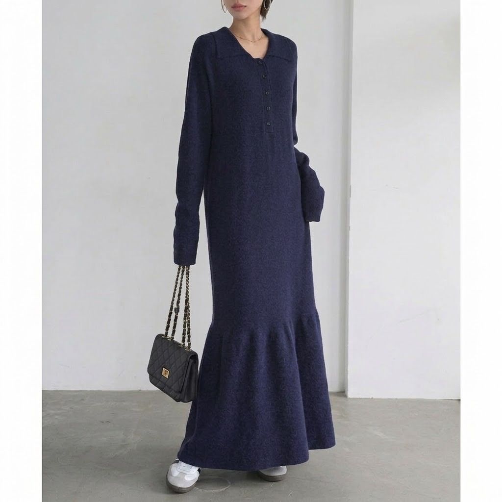 Navy Blue Maxi Dress (Category: Dresses) located in Bacolor. Submitted by chicn_classy (Listing ID 1457711378, Image 1). Description: Navy Blue Maxi Dress.