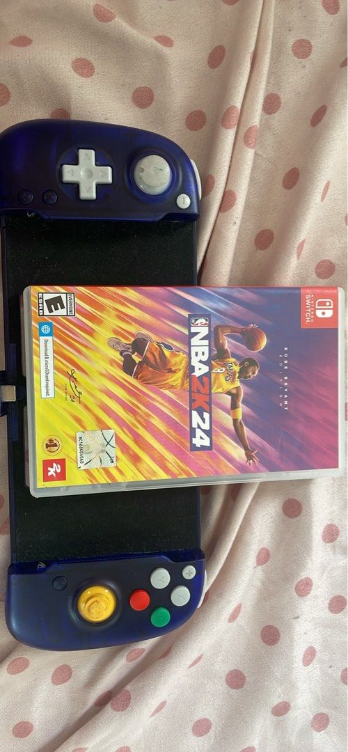 NBA 2K24 Kobe Bryant Edition Nintendo Switch Game (Category: Nintendo) located in Quezon City. Submitted by mattyu22 (Listing ID 1457715866, Image 1). Description: - NBA 2K24 Kobe Bryant Edition for Nintendo Switch - Retroflag controller Get both for 1k.