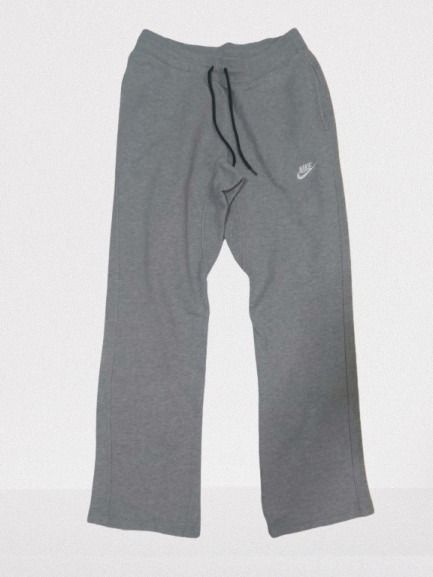 NIKE Grey Sweatpants with Red Logo Detail (Category: Joggers) located in Davao. Submitted by rosewyn (Listing ID 1457781377, Image 1). Description: - Comfortable grey sweatpants - Casual and versatile for lounging or workouts - Features a wide leg style - Elastic waistband for a perfect fit - Subtle red logo detail on the back pocket.