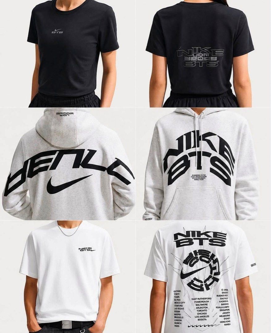 Nike x BTS Collab T-Shirt (Category: Tshirts & Polo Shirts ) located in San Pedro. Submitted by saabflo (Listing ID 1457885635, Image 1). Description: Nike x BTS Collab T-shirt 🧷 Men’s size S available ❗️ brand new 💰 MOP: bpi/ gcash 📦 MOD: j&t/ lalamove 🚚 customer shoulders delivery fee 💸 price: ₱3000.