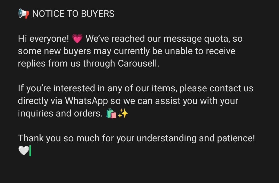 Notice to buyers (Category: Announcements) located in Surigao. Submitted by lilowearph (Listing ID 1457807590, Image 1). Description: Please be guided..