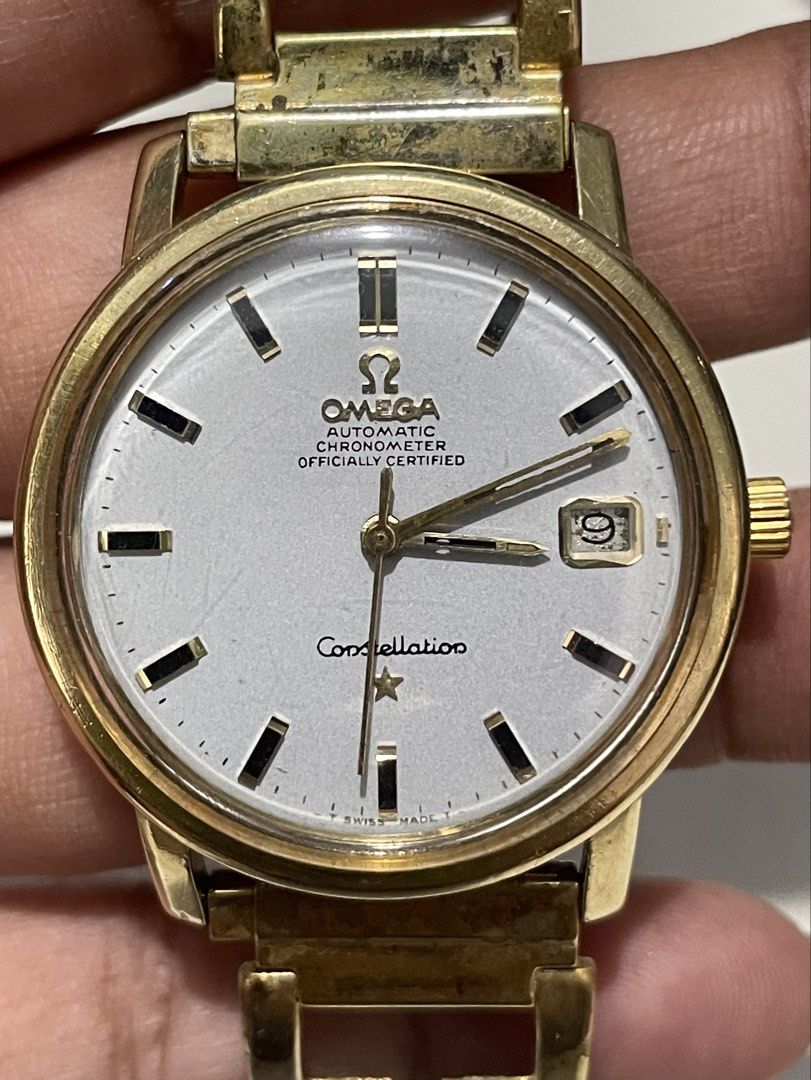 Omega Constellation (Category: Men's Watches) located in Taguig. Submitted by j_watches007 (Listing ID 1380312514, Image 3). Description: Authentic Secondhand ⌚ Vintage Used Watch Omega Constellation Automatic Swiss Made Redial 564 35mm Replacement Strap Buckle ' Watch Only ' DISCLAIMER: IT'S OLD WATCHES EXPECT OF SOME SCRATCHES/SIGNS OF USAGE & PLEASE MANAGE YOUR EXPECTATIONS. THANKYOU. PS' IF CAN'T RPLY. KINDLY DIRECTLY PM ME IN BLUE APP. WITH 