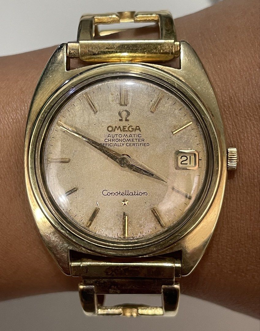 Omega Constellation (Category: Men's Watches) located in Taguig. Submitted by j_watches007 (Listing ID 1317734464, Image 1). Description: Authentic Secondhand ⌚ Vintage Used Watch Omega Constellation Automatic Swiss Made 561 34.5mm Replacement Strap Buckle ' Watch Only ' DISCLAIMER: IT'S OLD WATCHES EXPECT OF SOME SCRATCHES/SIGNS OF USAGE & PLEASE MANAGE YOUR EXPECTATIONS. THANKYOU. PS' IF CAN'T RPLY. KINDLY DIRECTLY PM ME IN BLUE APP. WITH SAME 