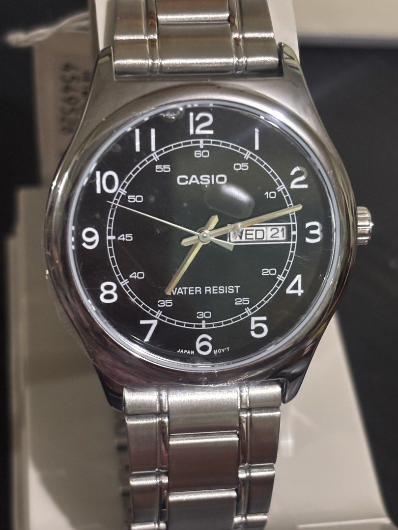 ORIGINAL CASIO MTP-V006D-1B2 (Category: Men's Watches) located in Manila. Submitted by mikaysells (Listing ID 1457813362, Image 3). Description: ORIG PRICE 2,100 selling it for 1700 NEVER WORN ONCE still has plastic and tag see the picture price still negotiable .
