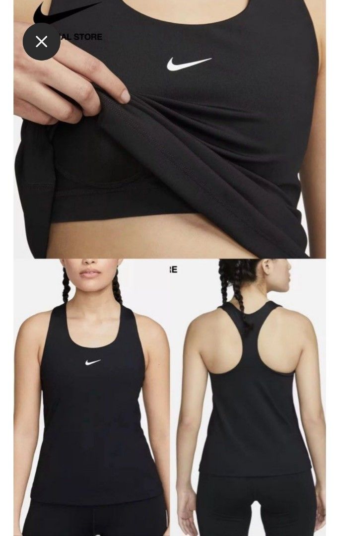 Original Nike Dri-FIT Black Racerback Tank Top with Built-in Bra (Category: Activewear) located in Lingayen. Submitted by kat_declutter (Listing ID 1457856421, Image 3). Description: -BNWT Black Nike Dri-FIT tank top -SRP on mall is 1,200 -Available size only is XXL - Racerback design for full range of motion - Built-in bra with padding for support - Ideal for workouts and everyday use - Made in Vietnam.