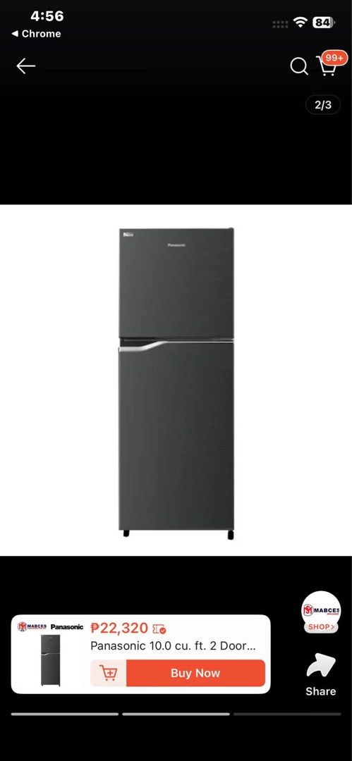 PANASONIC INVERTER REF (Category: Refrigerators and Freezers) located in Manila. Submitted by nabiluv.08 (Listing ID 1457749068, Image 3). Description: Selling our Panasonic Refrigerator, used for around 2 years. Still in good working condition and malamig pa rin nang maayos. May minor scratches sa bandang freezer/yelohan, pero hindi naman nakakaapekto sa performance. ✅ Working properly ✅ Malamig pa rin ✅ Used for 5 years ✅ May minor scratches 💰