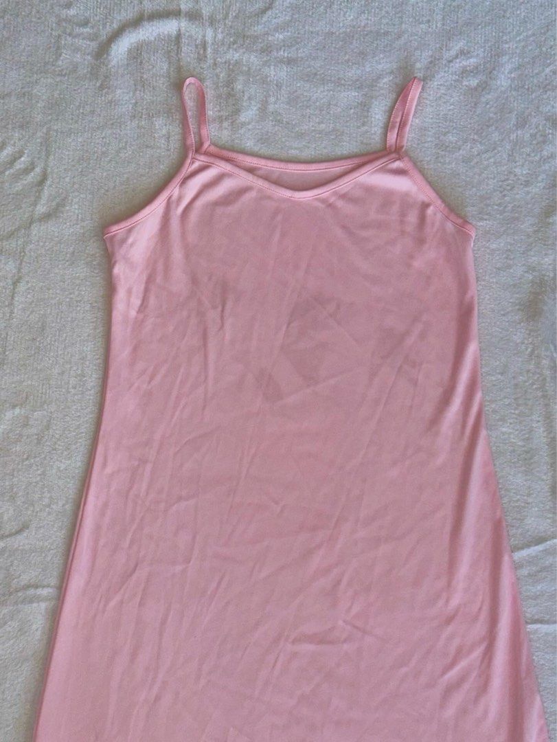 pink two toned dress (Category: Dresses) located in Las Pinas. Submitted by cccurations (Listing ID 1457869216, Image 3). Description: 🔖 pink two toned dress 🪡 length: 49” 🪡 shoulder to pit: 8” 🪡 bust: 30” 🪡 waist: 32” 🪡 soft material on top 🪡 sheer bottom (different shade of pink!) 🪡 super cute dress! 🥹 🪡 also available in purple and blue! 🪡 flaw/s: stains in front 🥹 although it’s not that much noticeable when worn! 🔖 ₱450 🔖 commen