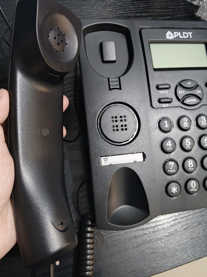 PLDT Model C16 Corded Telephone with Caller ID (Category: Office & Business Technology) located in Lucban. Submitted by theminimalist___ (Listing ID 1457731040, Image 3). Description: - PLDT Corded Phone, Model C16 - 16-digit LCD Caller ID Display - Stores 32 Incoming Calls & 10 Outgoing Calls - Adjustable Ringtone Volume - Wall-Mountable Design - Functions: Hold, Mute, Redial, Flash Only used for 2 months since we upgraded to a new model. Works 