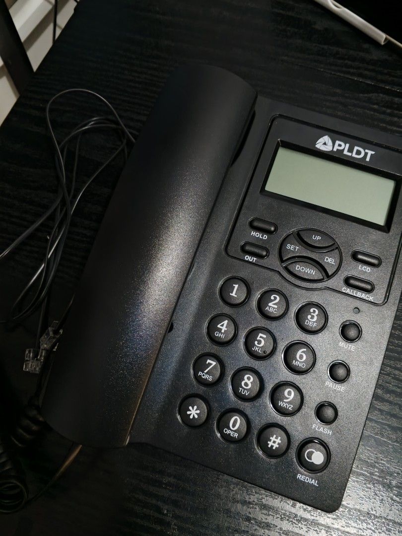 PLDT Model C16 Corded Telephone with Caller ID (Category: Office & Business Technology) located in Lucban. Submitted by theminimalist___ (Listing ID 1457731040, Image 2). Description: - PLDT Corded Phone, Model C16 - 16-digit LCD Caller ID Display - Stores 32 Incoming Calls & 10 Outgoing Calls - Adjustable Ringtone Volume - Wall-Mountable Design - Functions: Hold, Mute, Redial, Flash Only used for 2 months since we upgraded to a new model. Works 