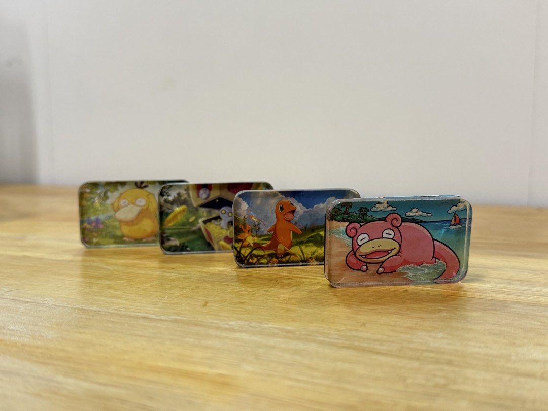 Pokemon Magnets (Custom) (Category: Character Goods) located in Pasig City. Submitted by paaatch (Listing ID 1457841371, Image 2). Description: Pokemon magnets - Ideal for refrigerators or any magnetic surface - Each magnet has a unique scene - Perfect gift for any Pokemon fan - Custom (pre-order) - Message your pokemon of choice.
