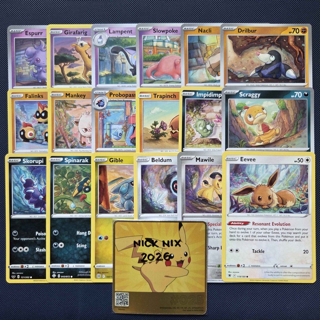Pokemon Trading Card Game — Sowsow Illustrations (Category: Raw Singles) located in Manila. Submitted by nicknixx (Listing ID 1457782873, Image 2). Description: PM for availability ₱40 each.