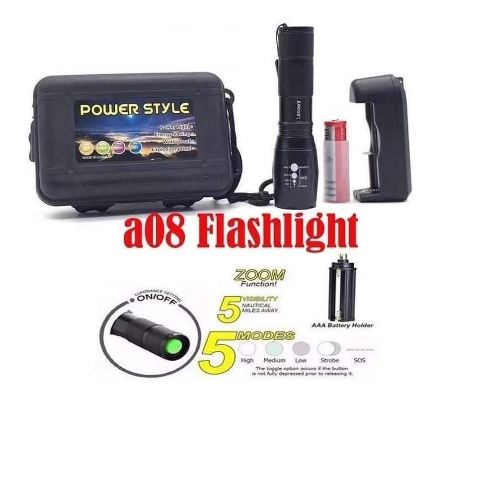 Power style flashlight rechargeable (Category: Lighting) located in Manila. Submitted by yzcartph (Listing ID 1457902073, Image 3). Description: .