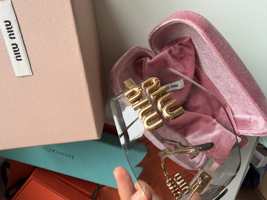 Preowned Miu MIu Sunglasses (Category: Sunglasses & Eyewear) located in Las Pinas. Submitted by twiceloved24 (Listing ID 1457764171, Image 3). Description: Selling low. Used 2-3x with minimal scratches..