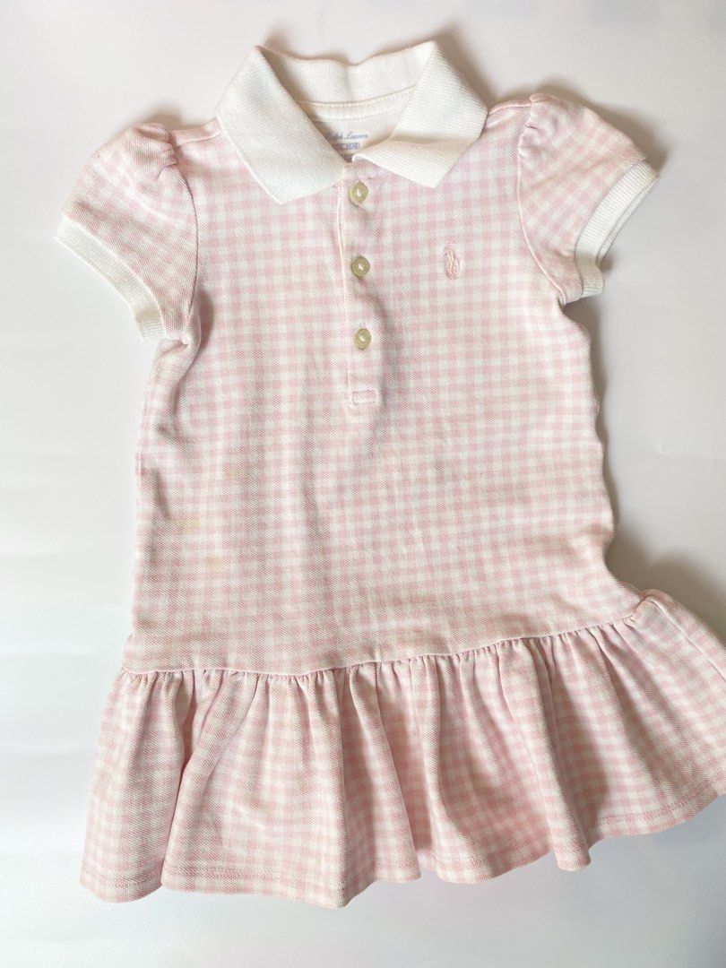 Ralph Lauren Dress (Category: Babies & Kids Fashion) located in Subic. Submitted by merge024 (Listing ID 1457711481, Image 1). Description: 12m on tag has very light yellow stains (need wash lang) small pinhole atb.