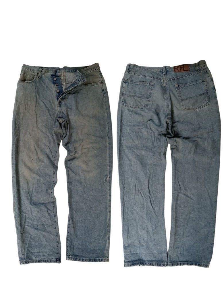 Ralph Lauren RL Jeans Size 32/30 (Category: Jeans) located in Manila. Submitted by poisonthrift (Listing ID 1457800463, Image 1). Description: - Classic light wash denim jeans - Brand: Ralph Lauren - Closure: Button fly - Features: Signature RL leather patch on back .