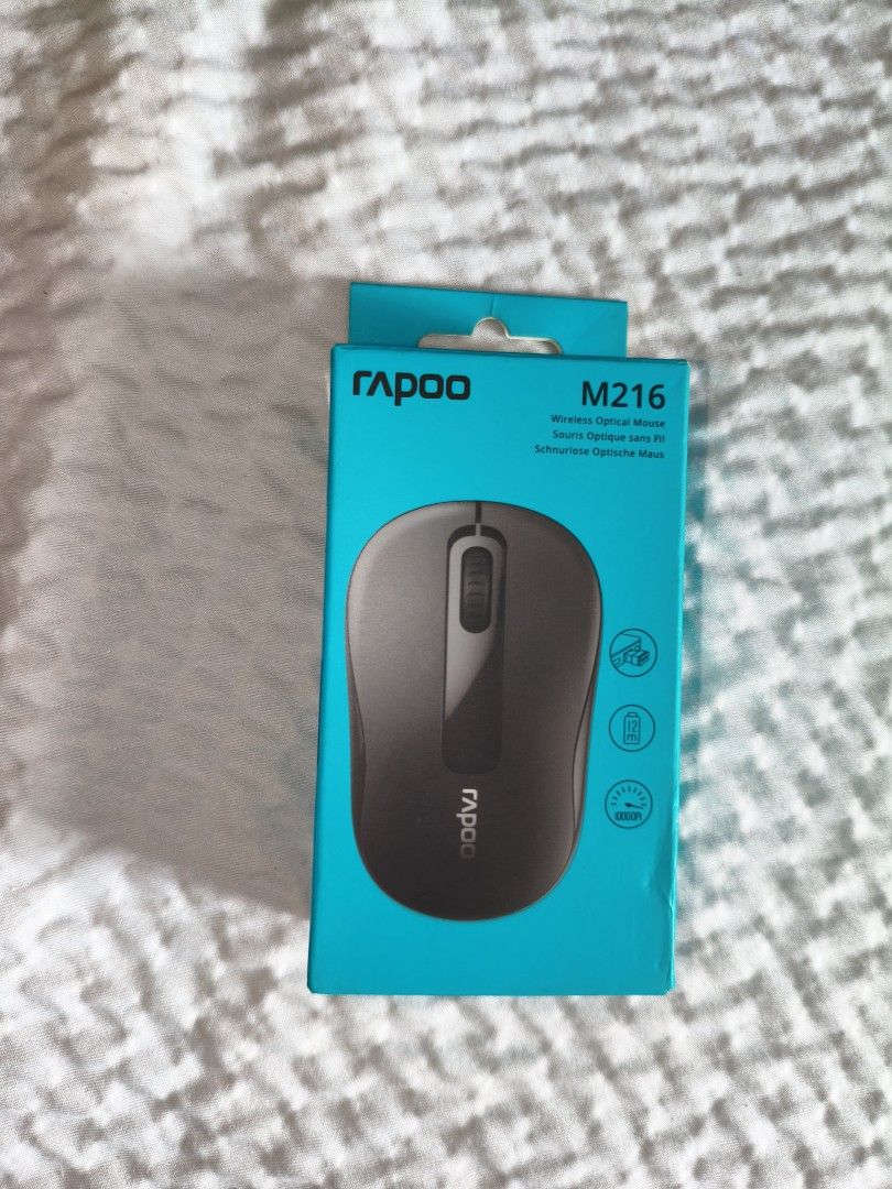 Rapoo M216 Wireless Optical Mouse (Category: Mouse & Mousepads) located in Taguig. Submitted by vintage_chics (Listing ID 1457776000, Image 1). Description: Rapoo M216 Wireless Optical Mouse 🖱️✨ 💸 Only ₱280 🔗 Original price is ₱350 - ₱490 📶 Reliable 2.4GHz Wireless Connection 📏 Up to 10M Working Range 🔋 Up to 12 Months Battery Life Perfect for students, office work, laptops, desktops, and everyday use! 💻📚 ✨ KEY FEATURES 🖱️ Optical Sensor