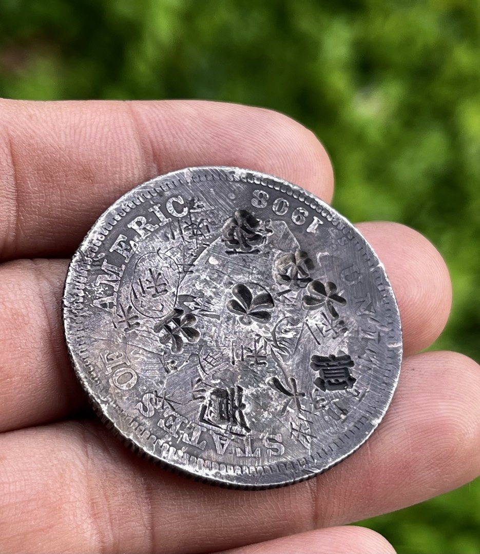 Rare 1908s USPI One Peso Silver Coin with Chopmarks (Category: Currency) located in Baguio. Submitted by usavemore (Listing ID 1394663097, Image 3). Description: you will get this 1 pc only Rare 1908s ONE PESO with Chopmarks Scarce 80% Silver 20g x 35mm a great collection added to your rare collectibles portfolio when you see is what you get 1 day reservation only we ship this item within 24hours upon receipt of payment .