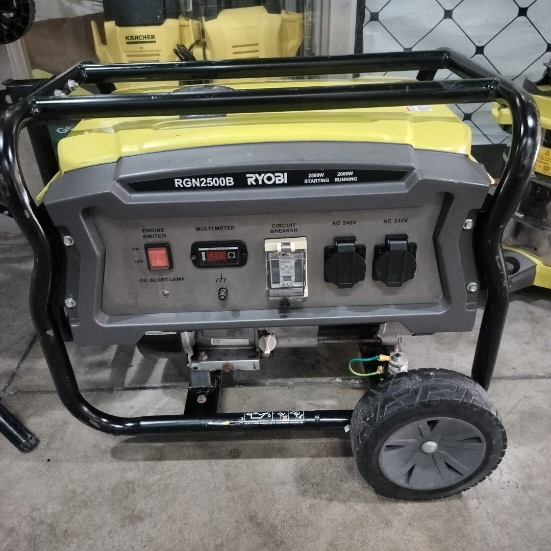 RYOBI 2500W GENERATOR (Category: Construction Tools & Equipment) located in Angeles City. Submitted by glendamart54551 (Listing ID 1457720127, Image 1). Description: GOOD CONDITION PETRON 4STROKE.