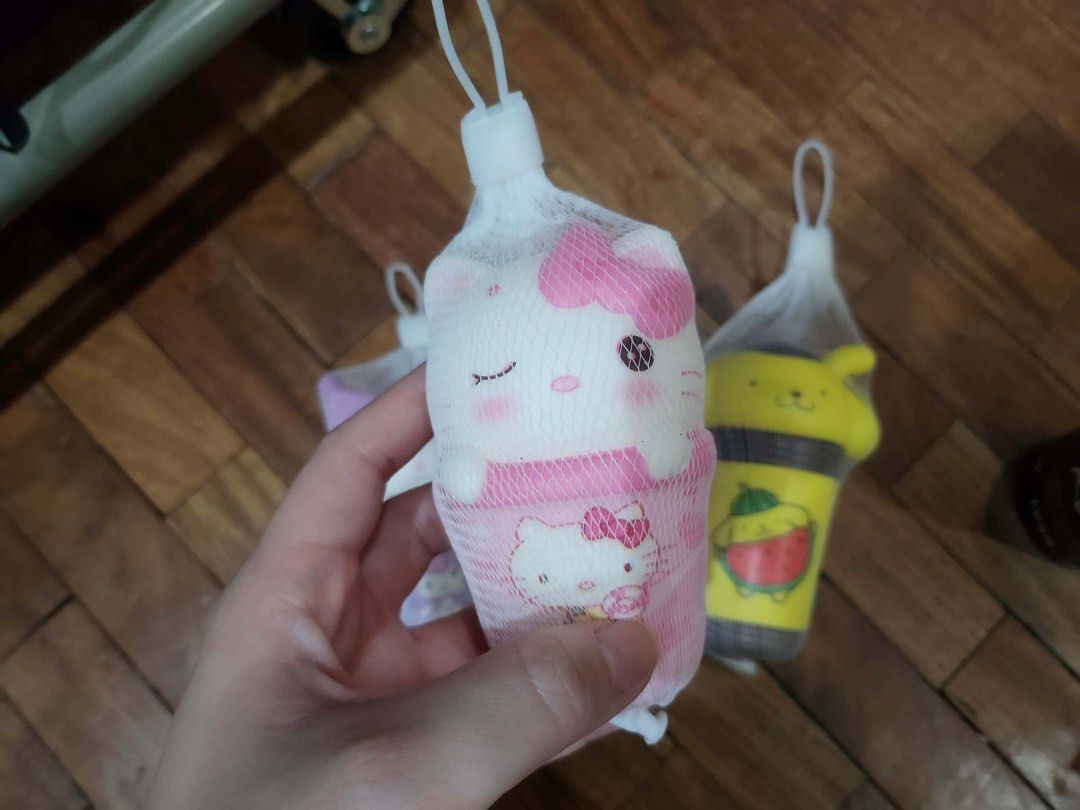 Sanrio Squishies (Category: Character Goods) located in Malabon City. Submitted by tsukurufinds (Listing ID 1457778351, Image 2). Description: Fast rebound Sanrio squishies Designs Availabe: - Hello Kitty x1 - Kuromi x2 - Pompompurin x1 PM for more details!.