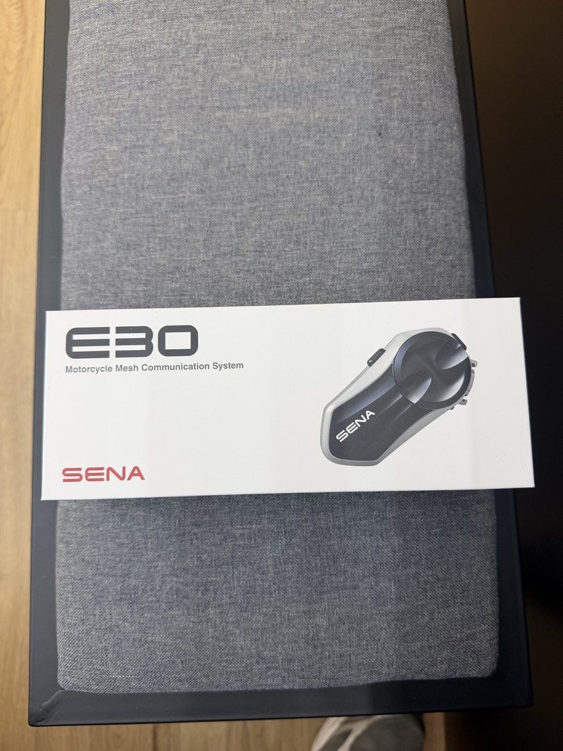 Sena E30 Intercom system (Category: Motorcycle Accessories) located in Singapore. Submitted by marksman_3017 (Listing ID 1457734964, Image 3). Description: Selling a brand new SENA E30 Motorcycle Communication System - Brand new in box - Mesh communication technology - perfect for motorcycle riders and group rides - Easy helmet installation - Genuine SENA product - comes in its original packaging RFS : Not using, have main intercom Meet up at you