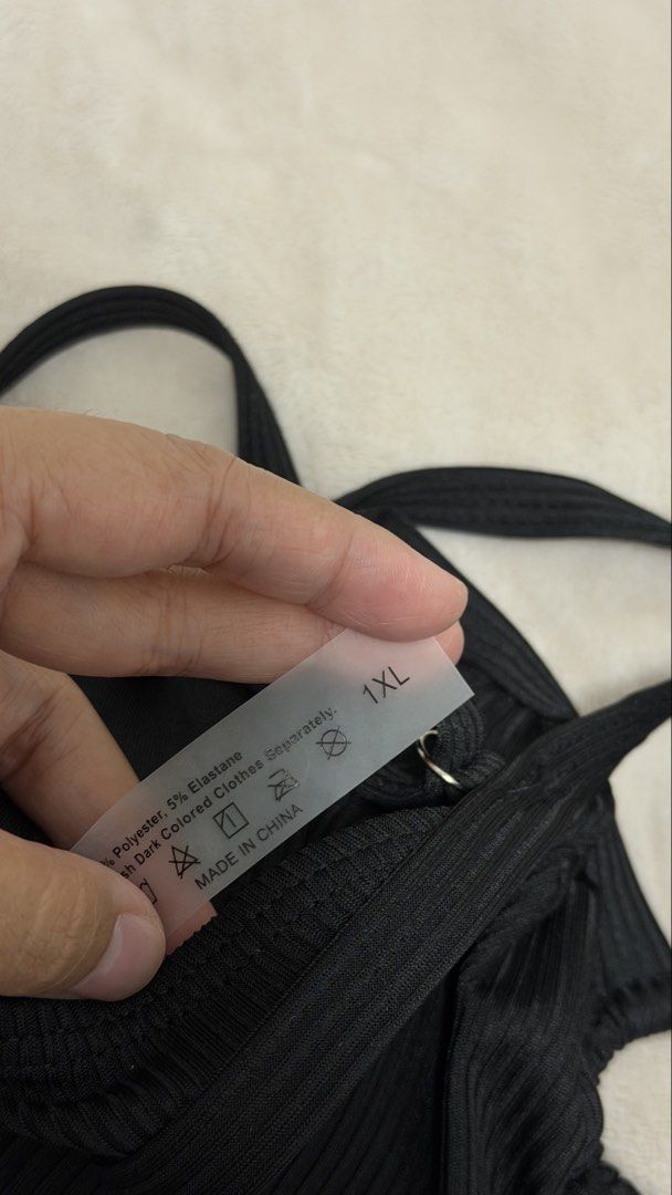 SHEIN Black Two Piece Swimsuit - Plus Size - 1XL (Category: Bikinis & Swimsuits) located in Marilao. Submitted by deserve101 (Listing ID 1457729369, Image 3). Description: .