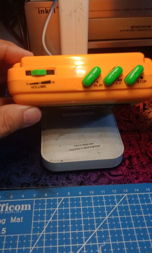 SOLID GOLD ROCKSTAR casette player working for man cave collection (Category: Portable Music Players) located in Bulacan. Submitted by dyazpuzhpley021577r (Listing ID 1457789722, Image 3). Description: REPRICE working properly power by two AA battery open for pick up or shipp GCASH ONLY THNKS ☺️.