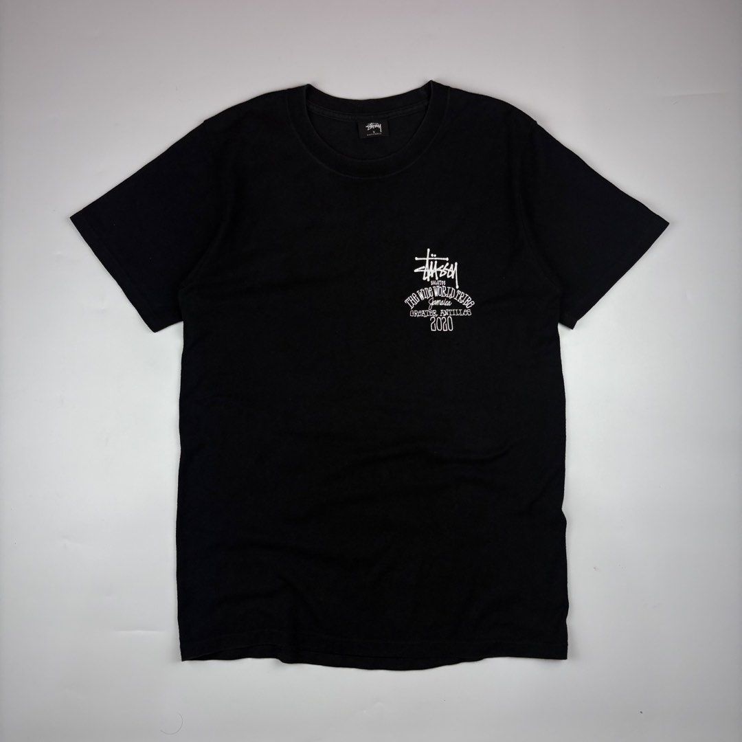 Stussy World Tribe Tshirt (Category: Tshirts & Polo Shirts ) located in Bacolod City. Submitted by cast.archives (Listing ID 1457879773, Image 1). Description: Stussy World Tribe Tshirt Size: Small to medium Condition: Good Flaw: Hairlines and need wash.