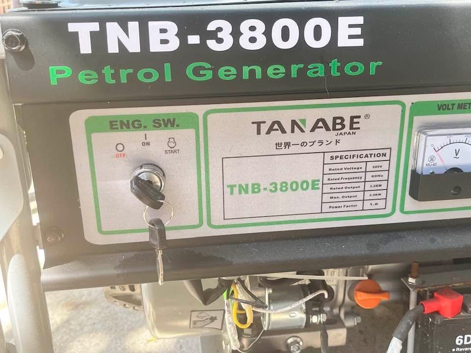 TANABE 3.5 KW generator set (Category: Construction Tools & Equipment) located in Bacoor. Submitted by urkhjyblbna (Listing ID 1457739943, Image 1). Description: FOR SALE TANABE 3.5 KW generator set originally bought for 18k (october 2025) selling price 15k pwedeng gamitan ng basic household appliances (washing, ref, tv, ilaw, fan) RFS: need funds Location: Bacoor, Cavite.