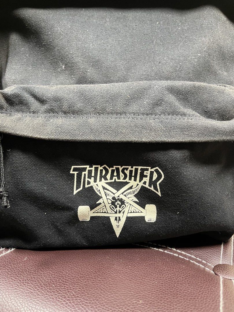 THRASHER Backpack (Category: Backpacks) located in Cabanatuan. Submitted by cabsygoods (Listing ID 1457821723, Image 2). Description: THRASHER Backpack Very good condition Issue fade other part Still presentable Dm to purchase! 📩.