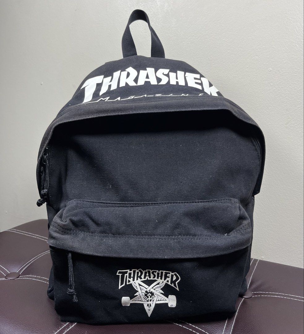THRASHER Backpack (Category: Backpacks) located in Cabanatuan. Submitted by cabsygoods (Listing ID 1457821723, Image 1). Description: THRASHER Backpack Very good condition Issue fade other part Still presentable Dm to purchase! 📩.