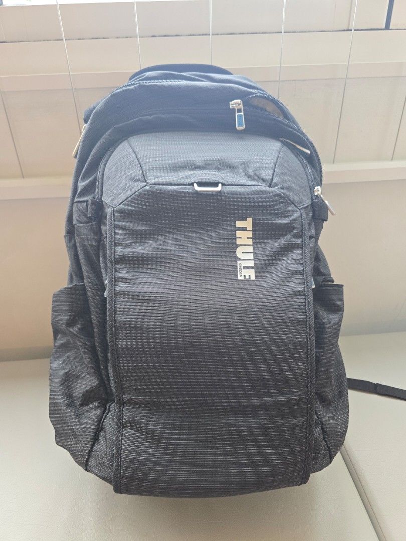 Thule Construct Backpack 28L (Category: Backpacks) located in Singapore. Submitted by madamepineapple (Listing ID 1457764666, Image 2). Description: - Only used a couple of times - Black Thule backpack - Multiple pockets for easy organization - Padded straps for comfortable carrying - Durable material built to last - Smooth, reliable zippers - Ideal for daily commutes and travel.