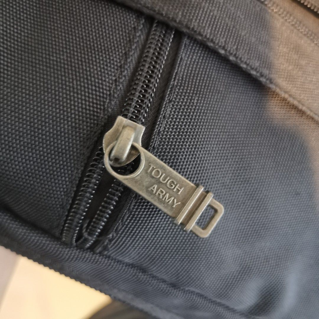 Tough Army Single-dual Strap Backpack (Black) (Category: Backpacks) located in General Mariano Alvarez. Submitted by hundred_lives (Listing ID 1457809902, Image 2). Description: Tough Army Single-dual Strap Backpack (Black) Authentic Original Good Condition Convertible Strap (With Zipper) ‼️***Or Best Offer Wins***‼️ ‼️***Split Or As Pack***‼️ ‼️***Negotiable All Items***‼️ ‼️***What You See Is What You Get***‼️ Tags: burberry fendi mcm givenchy 