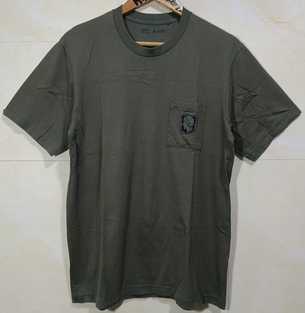 uniqlo x attack on titans collab pocket tee (Category: Tshirts & Polo Shirts ) located in Talisay. Submitted by burdagz13 (Listing ID 1457783832, Image 2). Description: condition: good as new colorrate: 10-10 issue: none 💸 First pay basis only 🚀 J&T shipping nationwide (doortodoor).