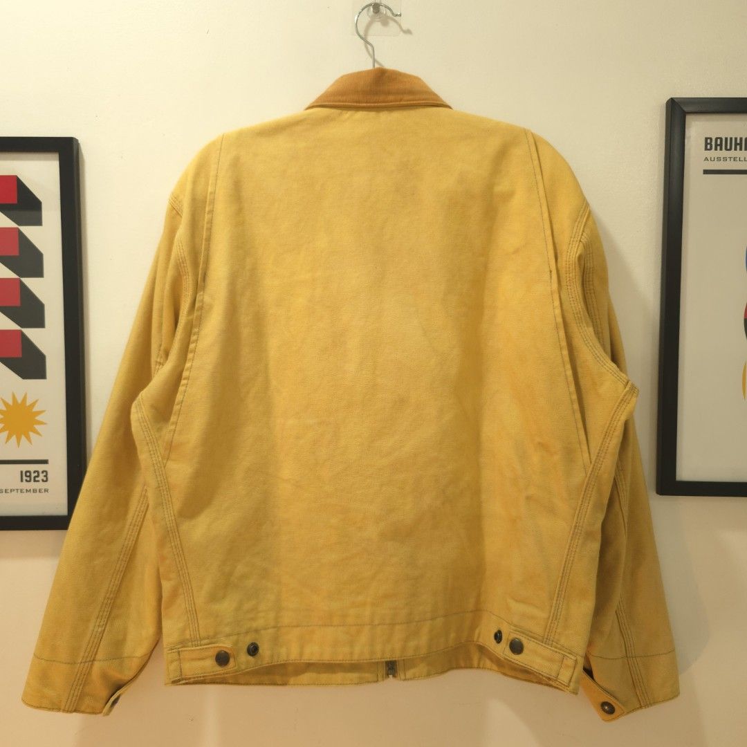 Vintage Detroit Jacket (Category: Coats, Jackets and Outerwear) located in Cagayan de Oro. Submitted by dump.gallery (Listing ID 1457727774, Image 3). Description: Vintage Khaki Detroit Jacket (Best J01 Carhartt Alternative IMO) Thick duck canvas like carhartt for me, i have my own carhartt J01 and i would say very close thickness. 22.5 x 24 Condition rate: 9/10 Color rate: 8.5/10 Issue: Discoloration due to age Mine: P 2899.