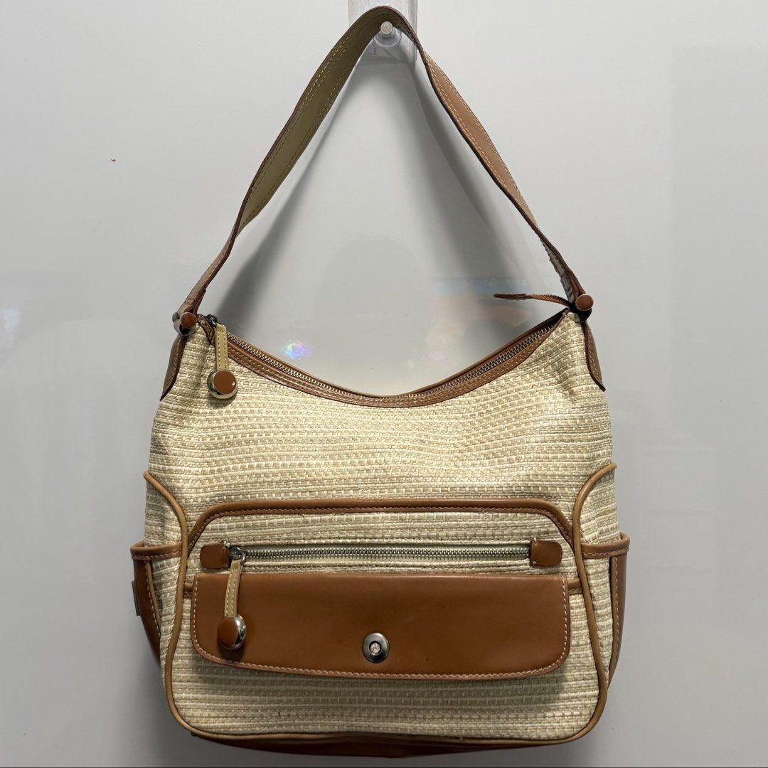 Vintage Straw and Leather Hobo Bag (Category: Shoulder Bags) located in Baliuag. Submitted by from.linea (Listing ID 1457783741, Image 1). Description: Vintage Straw and Leather Hobo Bag Price: ₱1000 Brand: Liz Claiborne RFS: Decluttering (personal preloved bags, not bought from ukay) Location: Baliuag, Bulacan Pickup/Meet-up: Around Baliuag Delivery Options: SPX | Lalamove (Delivery fee will be shouldered by the buyer) Additional Notes: Feel fre