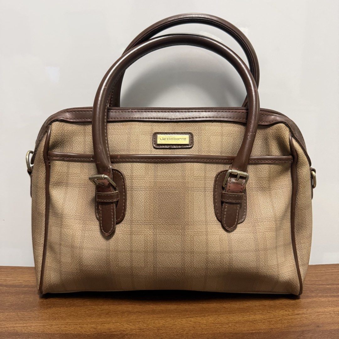 Vintage Tan Plaid Satchel Bag (Category: Shoulder Bags) located in Baliuag. Submitted by from.linea (Listing ID 1457786437, Image 1). Description: Vintage Tan Plaid Satchel Bag Price: ₱1,300 Brand: Liz Claiborne RFS: Decluttering (personal preloved bags, not bought from ukay) Location: Baliuag, Bulacan Pickup/Meet-up: Around Baliuag Delivery Options: SPX | Lalamove (Delivery fee will be shouldered by the buyer) Additional Notes: Feel free to send