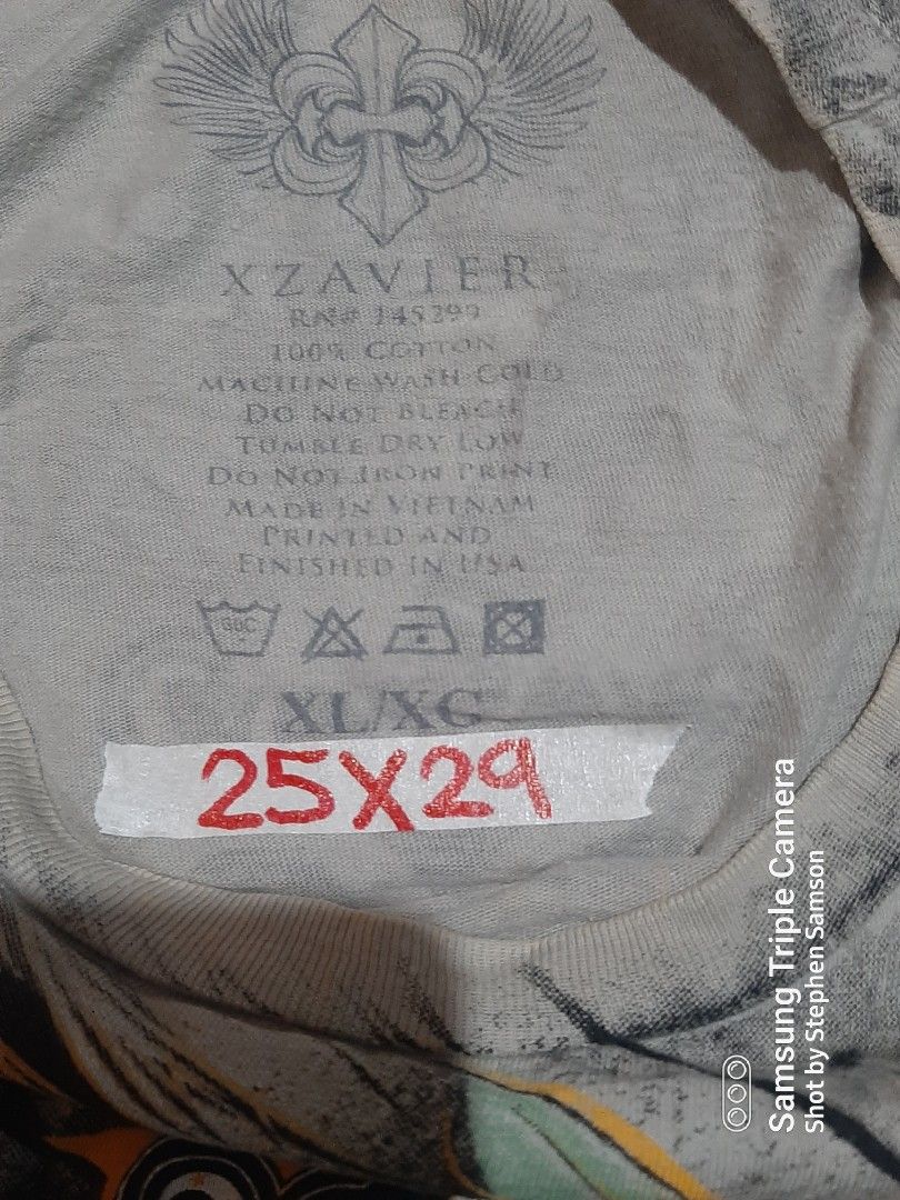Xzavier Grunge Y2K Shirt (Category: Activewear) located in Noveleta. Submitted by nep21 (Listing ID 1457722830, Image 3). Description: Xzavier Y2K Shirt Size XL 25x29 Very good condition 2,000 pesos Noveleta,Cavite location Shipping J&T or Lalamove.