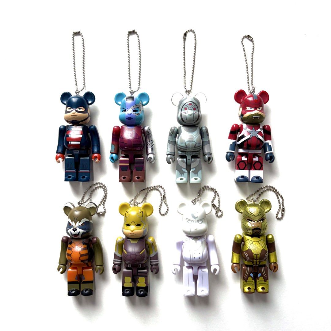 100% Bearbrick x Marvel Set of 8 (Category: Designer & Blind Box Toys) located in Santa Rosa. Submitted by shikaricollectibles (Listing ID 1457922934, Image 1). Description: 100% Bearbrick x Marvel Set of 8 Price: ₱1,500 Set Location: Santa Rosa, Laguna/ Cubao, QC MOD: J&T/ LBC/ Lalamove MOP: Gcash/ BPI.