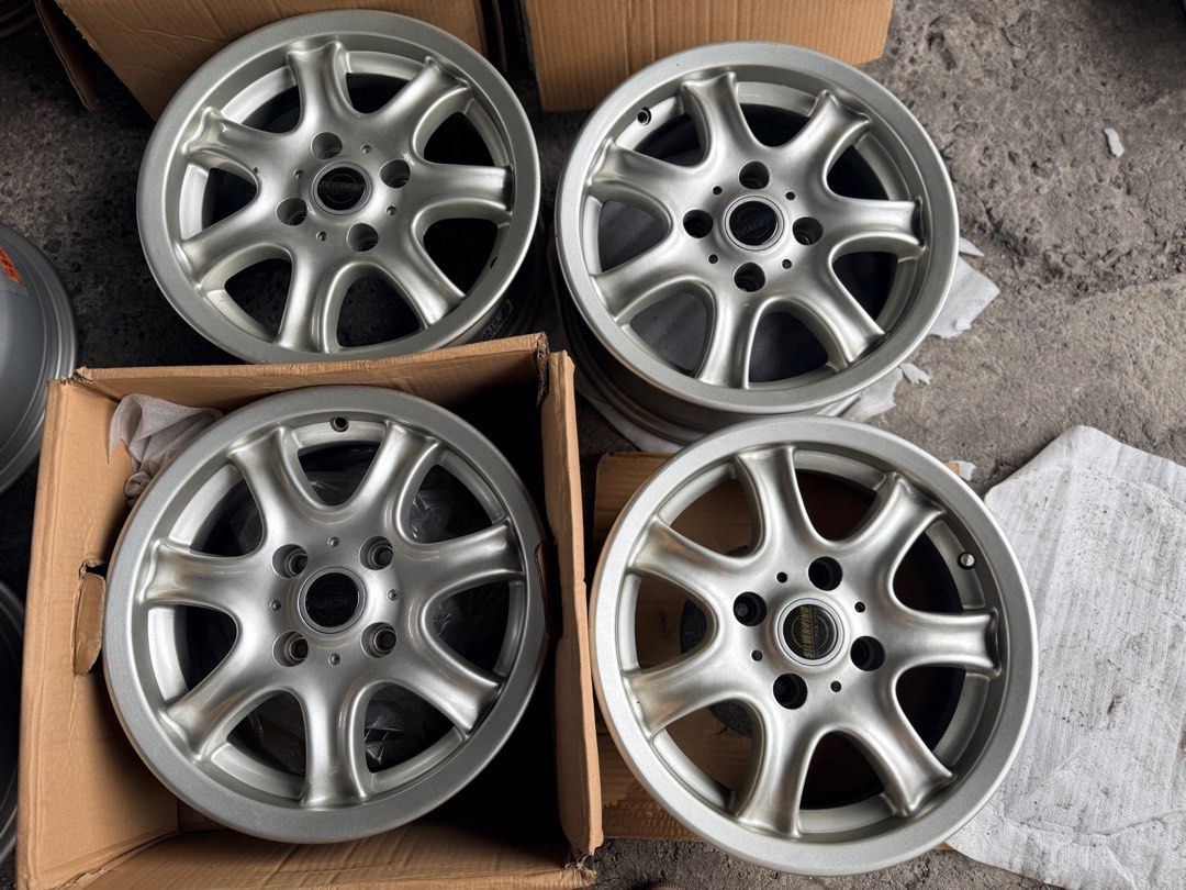 15” Silverwind Nirvana used mags 4Holes pcd 114 sold as 4pcs (Category: Mags and Tires) located in Quezon City. Submitted by mindanaotyrehaus (Listing ID 1458064697, Image 1). Description: 4pcs 15” Silverwind Nirvana magwheels used magwheels 4 Holes pcd 114 15x6 width Sold as set 4pcs for 8,500 mags only *price may change without prior notice *txt or call us to check availability * fix price * Cash transaction/ GCash/ Paymaya/BDO /BPI /Metrobank 