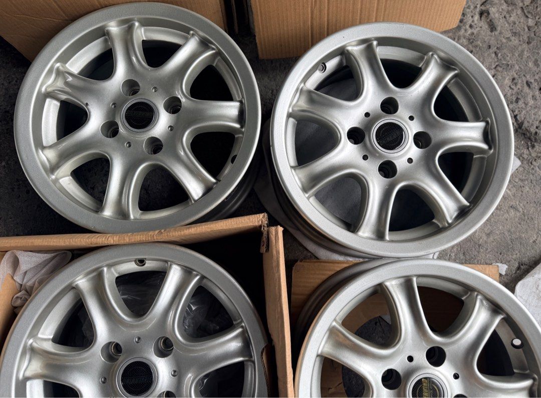 15” Silverwind Nirvana used mags 4Holes pcd 114 sold as 4pcs (Category: Mags and Tires) located in Quezon City. Submitted by mindanaotyrehaus (Listing ID 1458064697, Image 2). Description: 4pcs 15” Silverwind Nirvana magwheels used magwheels 4 Holes pcd 114 15x6 width Sold as set 4pcs for 8,500 mags only *price may change without prior notice *txt or call us to check availability * fix price * Cash transaction/ GCash/ Paymaya/BDO /BPI /Metrobank 