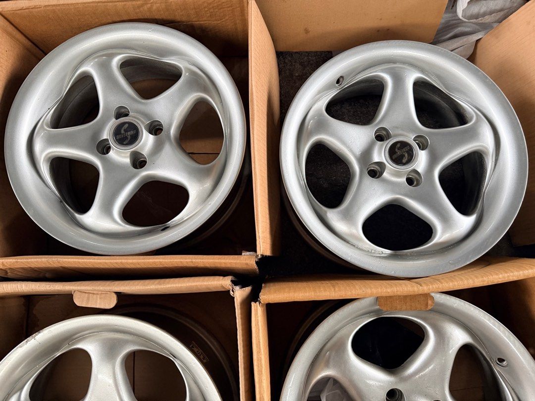 16” Silverwind Vortex mags used 4Holes pcd 100 Sold as 4pcs (Category: Mags and Tires) located in Quezon City. Submitted by mindanaotyrehaus (Listing ID 1458074974, Image 2). Description: 4pcs 16” Silverwind Vortex design used magwheels 4 Holes pcd 100 16 x7 width good condition, no bengkong Sold as set 4pcs for 11,000 mags only *price may change without prior notice *txt or call us to check availability * fix price * Cash transaction/ GCash/ Pay