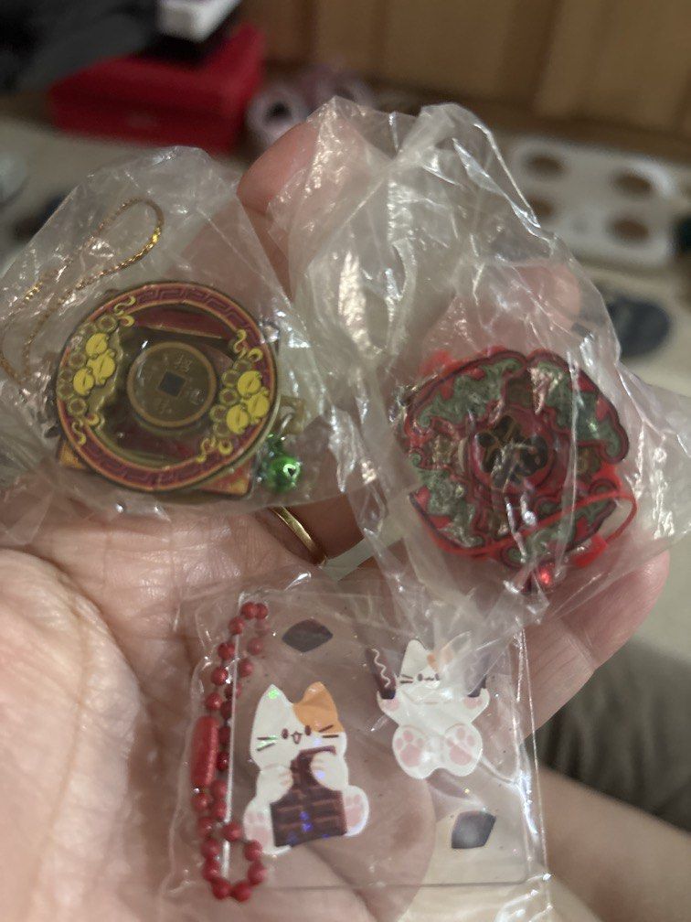 3 pcs keychains with chinese lanterns (Category: Character Goods) located in Manila. Submitted by vintageaccessories (Listing ID 1457906709, Image 1). Description: .
