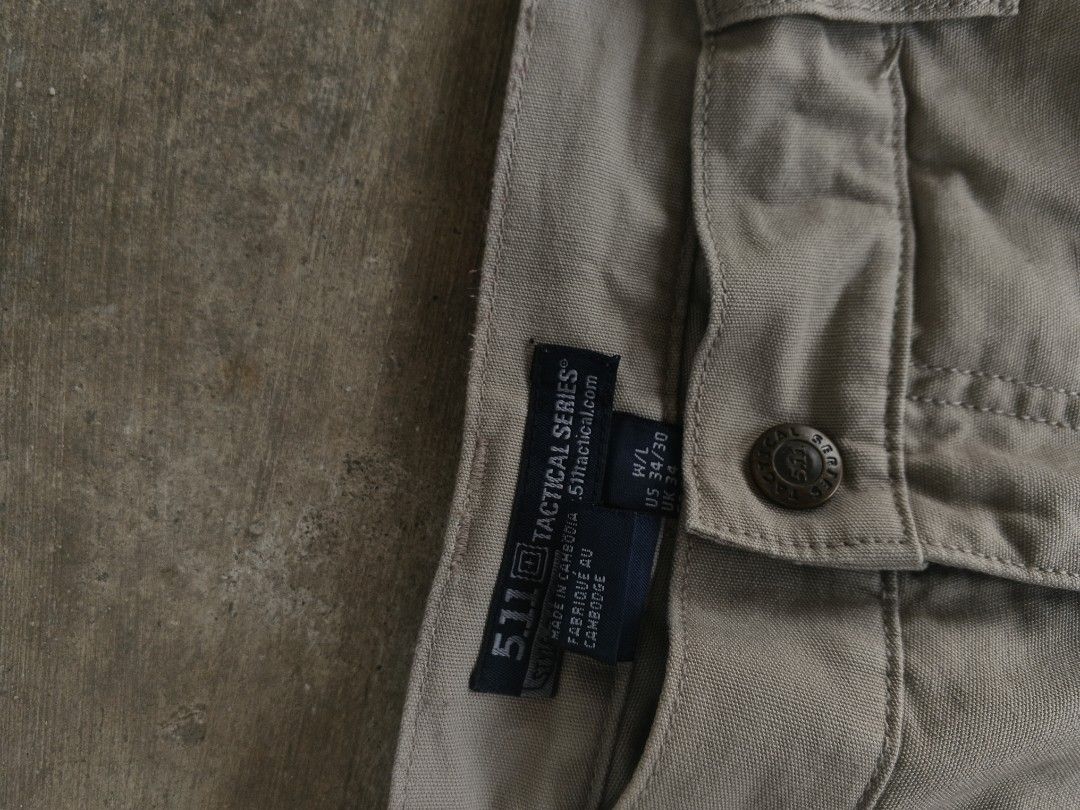 5.11 tactical pants (Category: Jeans) located in Manila. Submitted by wesleycomad21 (Listing ID 1458052538, Image 3). Description: 5.11 Tactical pants 30-34Width 41 Length 9hem.