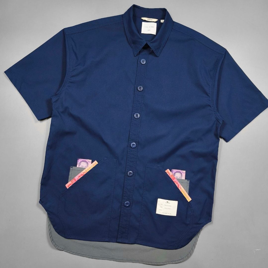 AD-LIB NYLON UTILITY POLO (Category: Tshirts & Polo Shirts ) located in Baguio. Submitted by curatedandselected (Listing ID 1457944199, Image 2). Description: Size: large to XL Dimes: 22W x 29L (front) & 31.5L (back) Condition: 9.5/10 Fabric: nylon.