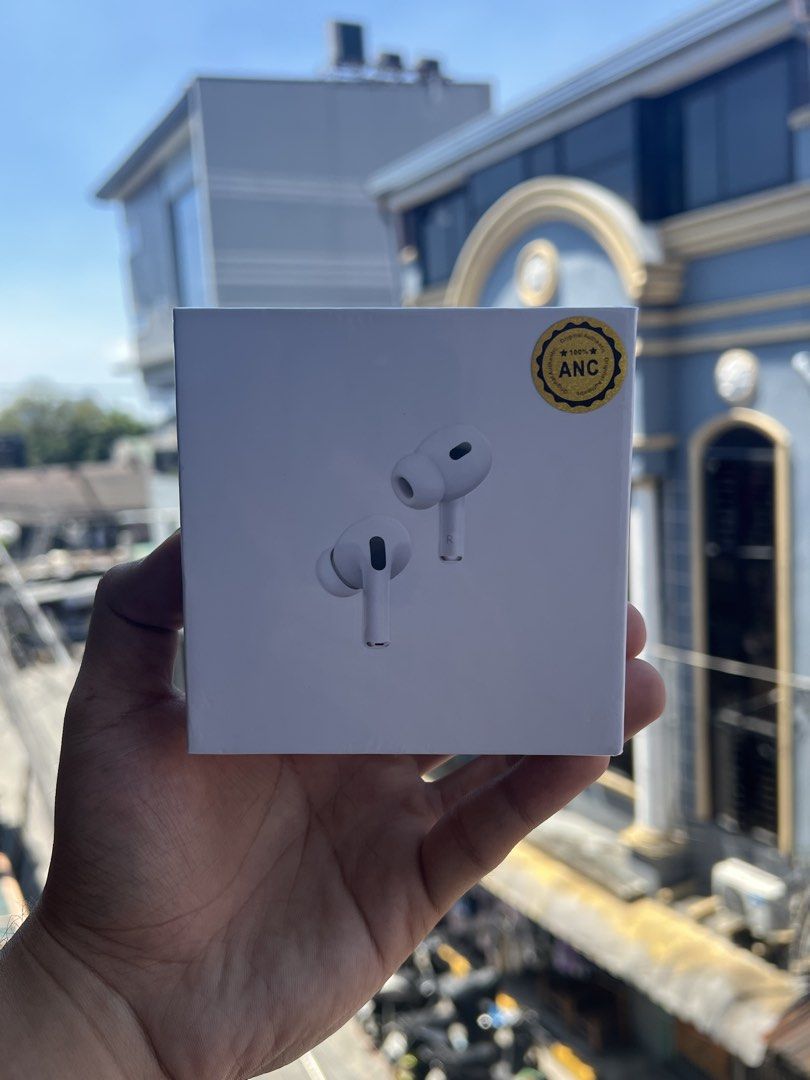 Apple AirPods Pro 2 (ANC) (Category: Earphones) located in Manila. Submitted by _ferdss (Listing ID 1457988251, Image 1). Description: Brand New Sealed ✅ 100% Working ✅ ANC (Active Nose Cancellation) ✅ Location tracker (GPS/Find my iPhone) ✅ Free Case ✅ 📍Pick Up / Deliver Via Lalamove 🚚.