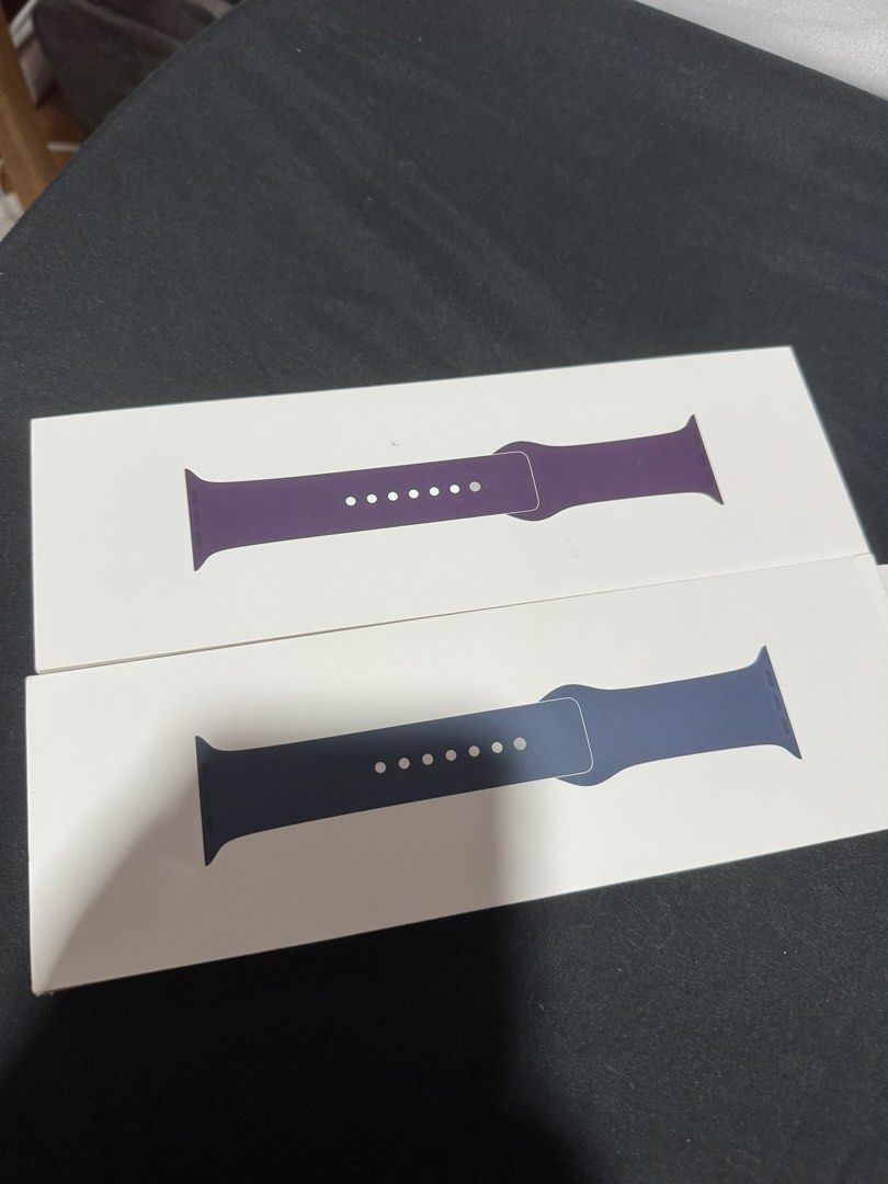 Apple watch sport band (Category: Wearables & Smart Watches) located in Taguig. Submitted by maricar0411 (Listing ID 1457925920, Image 1). Description: Plum size M/L Lake Green size S/M Opened but not used. Small lang pala ako. Pinilit ko medium. Pinost ko na din Green since di pa nagagamit baka may interested din. Will keep if di ma-sell si Green. Di ko pala type color Negotiable..