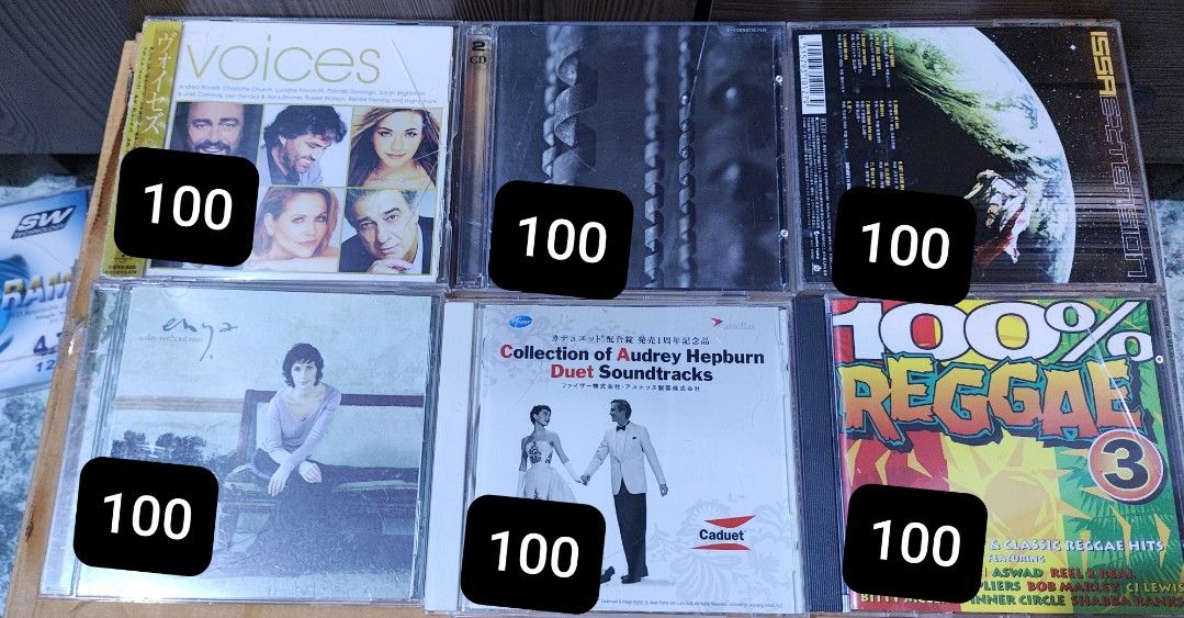 Assorted Audio CDs B008 (Category: CDs & DVDs) located in Imus. Submitted by hibikiya (Listing ID 1458075581, Image 1). Description: Assorted Audio CDs B008 T ALL 350 CADUET - 100 Issa Extension 100 Enya A Day Without Rain 100 Luna Sea Singles Album 100 Voices 100.